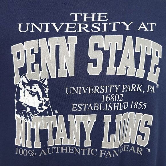 Penn State Nittany Lions Sweatshirt Vintage 90s NCAA University Made In USA Mens - Picture 2 of 7